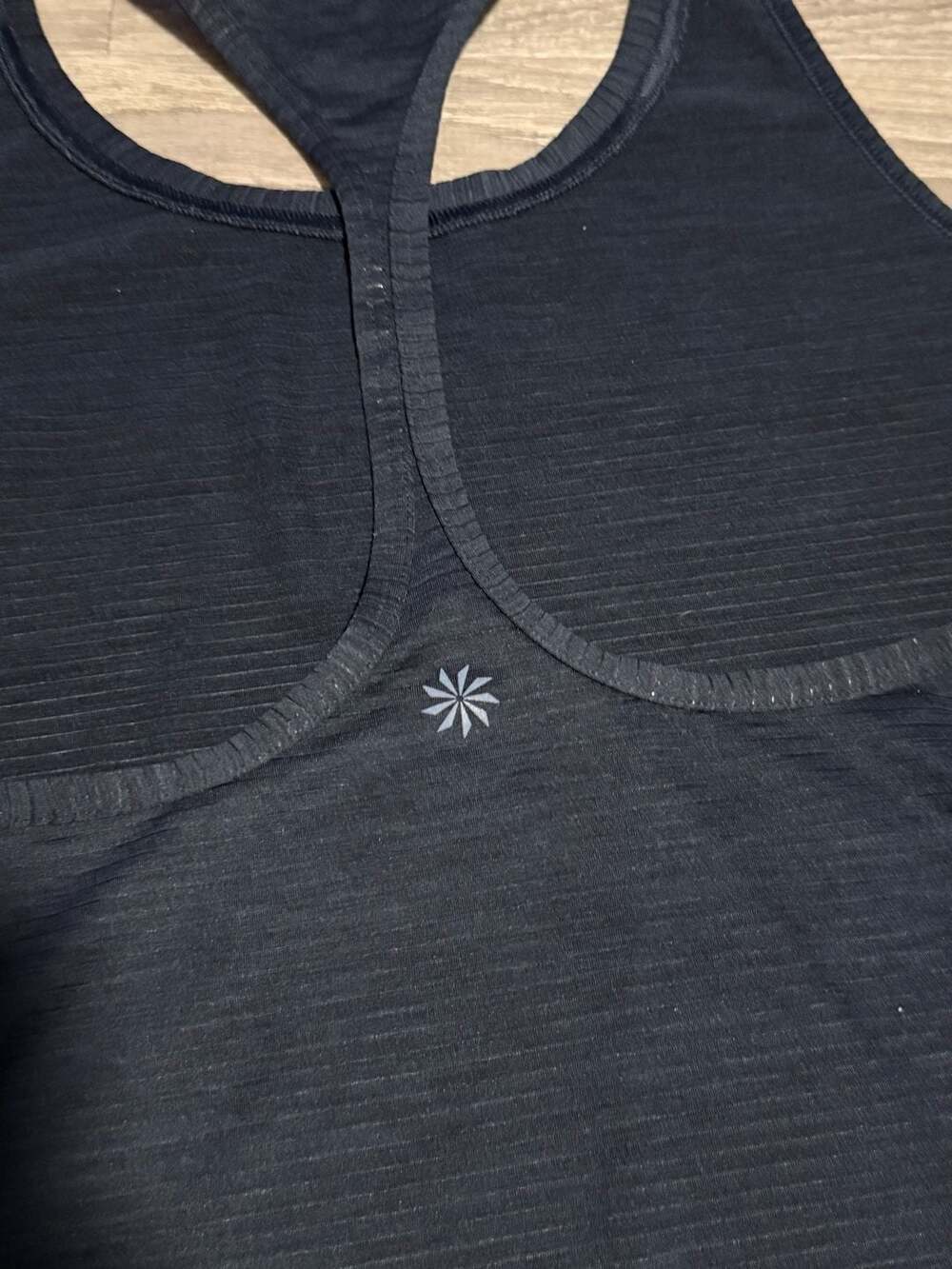 Athleta Racerback Tank Top Navy Size Large - Picture 4 of 4